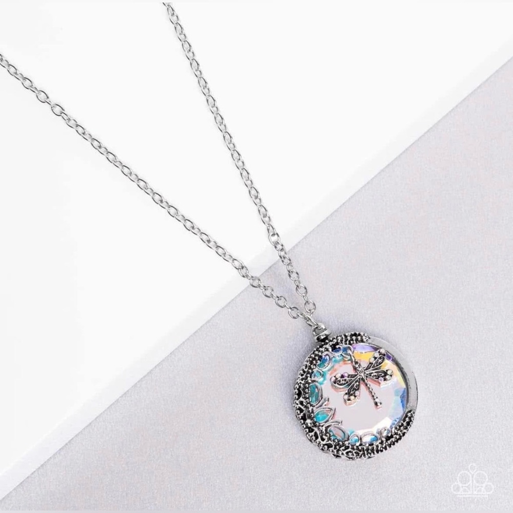 WHIMSY BENEATH MY WINGS - MULTI  DRAGONFLY Necklace and Dream On Bracelet